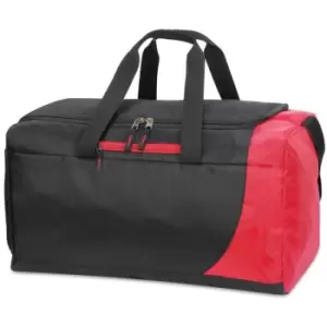 Image of Shugon Naxos 43 Litre Holdall Bag (Pack of 2) (One Size) (Black/Red) - Black/Red