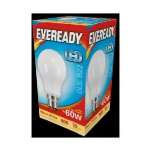Image of Eveready LED GLS 9.6w 806lm Warm White 3000k B22 - S13622