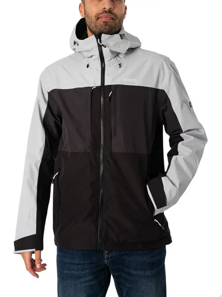 Image of Regatta Maland Waterproof Jacket Silver Grey/Ash S