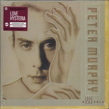 Image of Peter Murphy Love Hysteria - Indigo Vinyl 1988 UK vinyl LP BEGA92