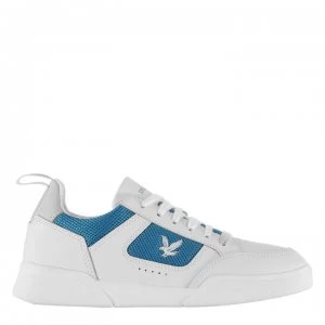 Image of Lyle and Scott Gilzean Mesh Trainers - White/Blue 883