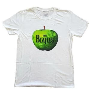 Image of The Beatles - Apple Logo Unisex Small T-Shirt - White