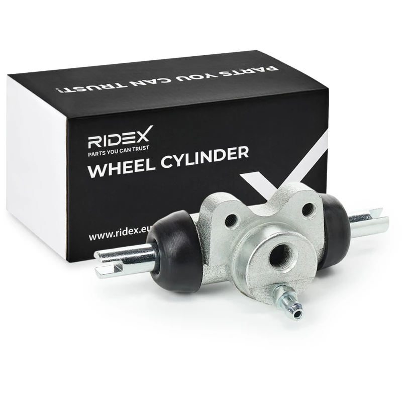 Image of RIDEX 277W0013 Brake Cylinder Rear Axle both sides Cast Iron Wheel Brake Cylinder (277)