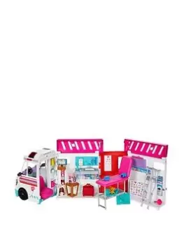Image of Barbie Care Clinic Vehicle Playset With Lights & Sounds