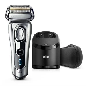 Image of Braun Mens 9 Series 9292CC Rechargeable Waterproof Electric Shaver - Silver