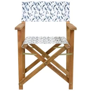 Image of Charles Bentley Claremont Dragonfly Directors Chair /Blue