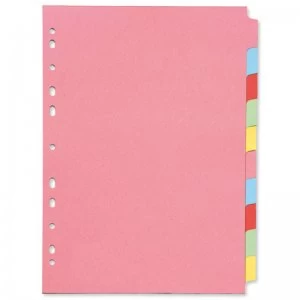 Image of Q-Connect A4 Subject Divider Multi-Punched 10