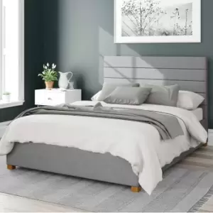 Image of Kelly Eire Linen Ottoman Bed Frame Grey