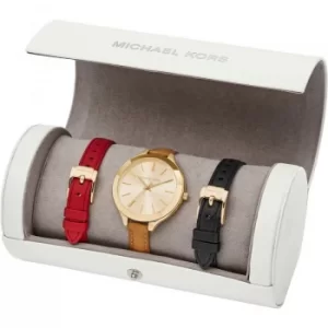 Image of Ladies Michael Kors Slim Runway Travel Roll Set Watch