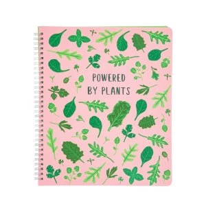 Image of Sass & Belle Powered by Plants A4 Lined Notebook