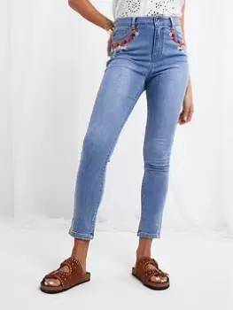 Image of Joe Browns Joe Browns Oh Happy Days Crop Jeans Blue Size 16, Women