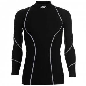 Image of Atak Compression Long Sleeve Top Senior - Black