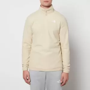 Image of The North Face Mens 100 Glacier 1/4 Zip Fleece - Gravel - M