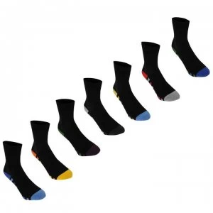Image of Kangol Formal Sock 7 pack Junior Boys - Colour Str Sole