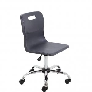 Image of TC Office Titan Swivel Senior Chair with Castors 435-525mm, Charcoal