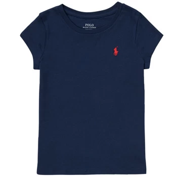 Image of Polo Ralph Lauren DRETU Girls Childrens T shirt in Blue - Sizes 7 years,8 / 9 years,10 / 11 years,12 / 14 years