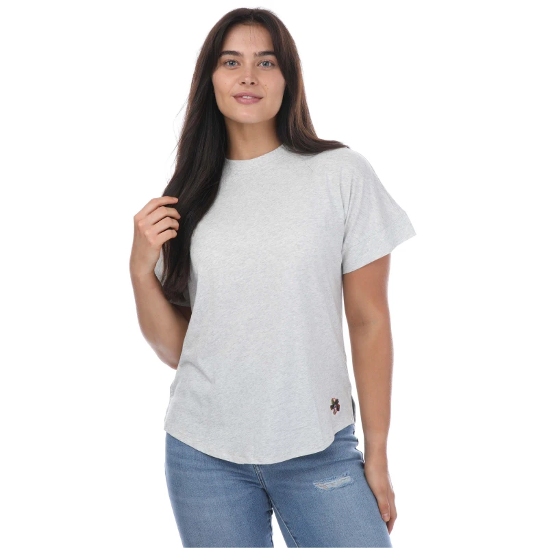 Image of Ted Baker Erisana Easy Fit Grown Up Sleeve T-Shirt - Grey Grey 8