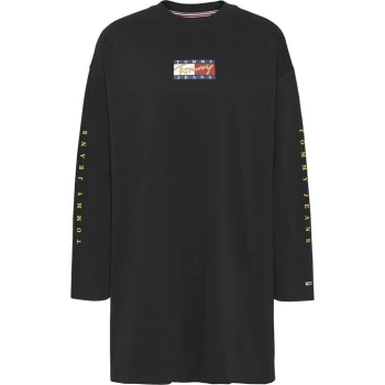 Image of Tommy Jeans Vintage Bronze Dress - Black