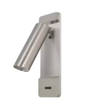 Image of Lire LED Wall Reading Light Satin Nickel 179lm 2700K