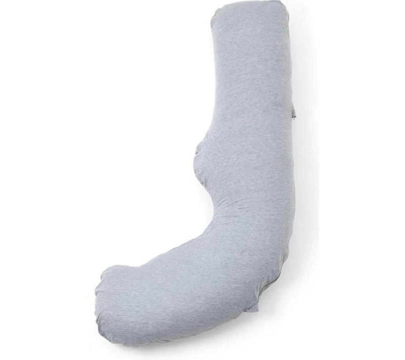 Image of MOMCOZY PP001-FG11NB-A J Shaped Pregnancy Pillow - Grey 762765367605
