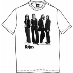 Image of The Beatles Iconic Image Mens White T Shirt Small