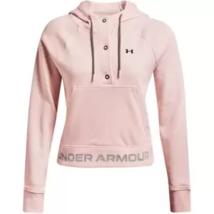 Image of Under Armour Armour RiFl Mesh Hoodie Womens - Pink