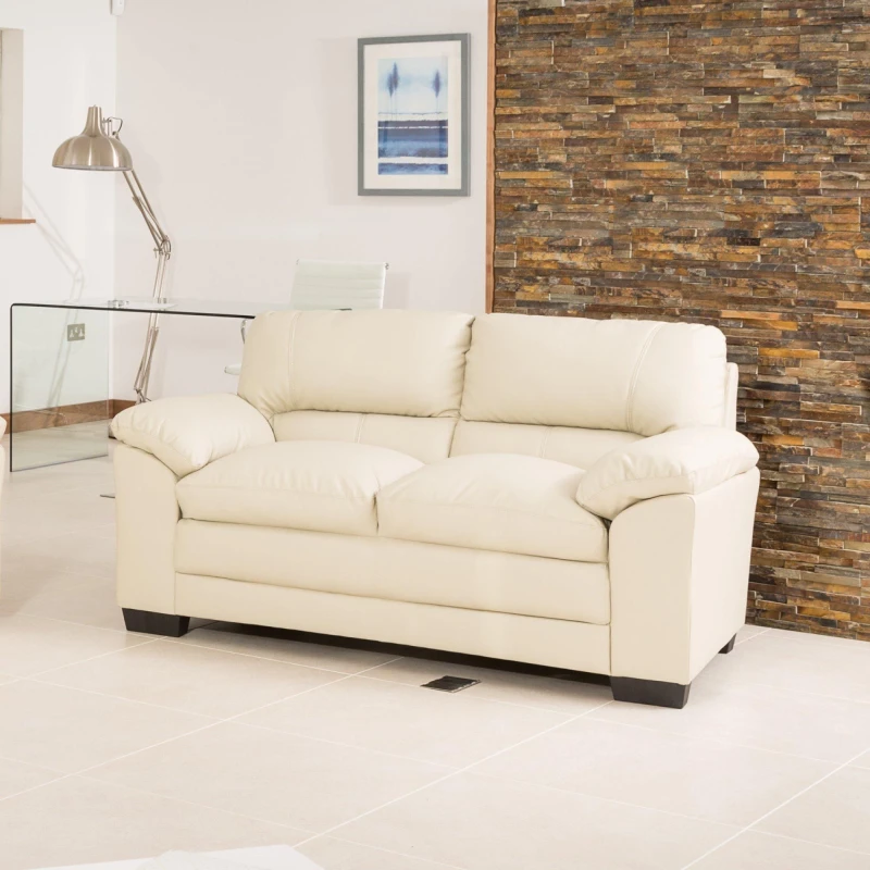 Image of Artemis Home Genoa 2 Seat Sofa in Cream Cream Unisex
