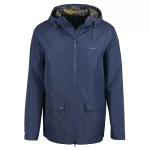 Image of Barbour Mens Hooded Domus Jacket Navy/Classic Small