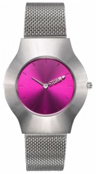 Image of STORM New Ion Mesh Purple Silver Mesh Bracelet Purple Watch