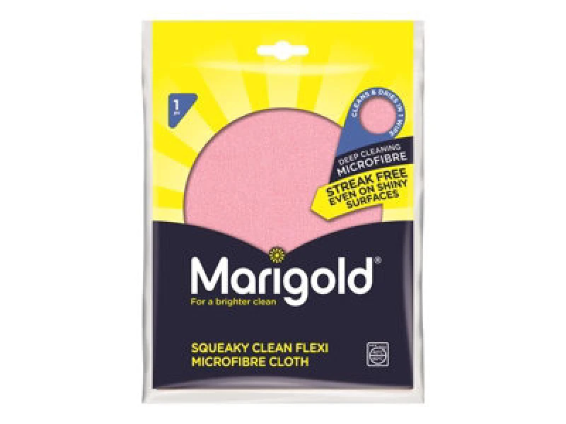 Image of Marigold Squeaky Flexi Microfibre Cloth Pink