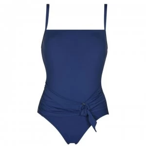 Image of Seafolly Active Maillot Swimsuit - Blue Opal