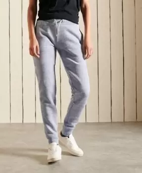 Image of Superdry Womens Vintage Logo Embroidered Joggers Light Blue / LA Blue Marl - Size: 8