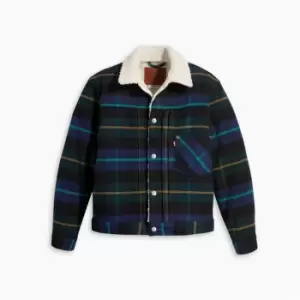 Image of Levis Type 1 Sherpa Jacket - Blue