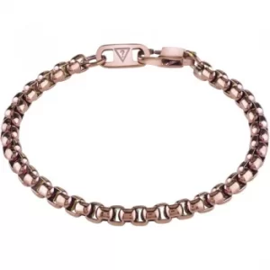 Image of Mens Guess Rose Gold Plated Bracelet