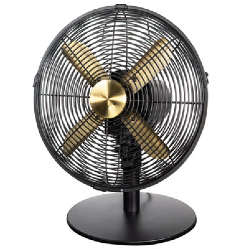 Image of Russell Hobbs RHMDF1201BG 12" Desk Fan - Gold & Black, Gold,Black 5056233982939