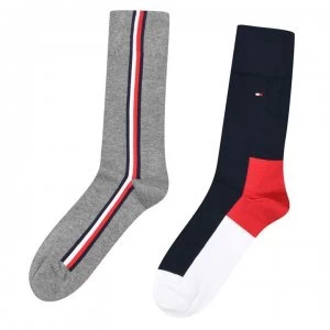 Image of Tommy Bodywear Icon Hidden 2 Pack Socks - Multi
