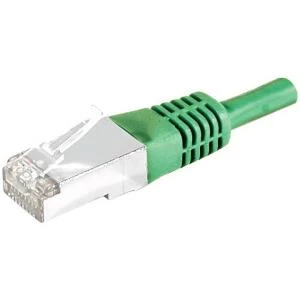 Image of Patch Cord RJ45 CAT.5e F/UTP Green - 1 M Copper/Aluminium