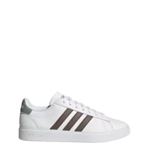 Image of adidas Grand Court Cloudfoam Lifestyle Court Comfort Shoe - Cloud White / Earth Strata / S