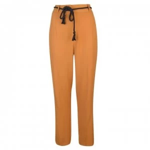 Image of Biba Rope Tie Trousers - Curry