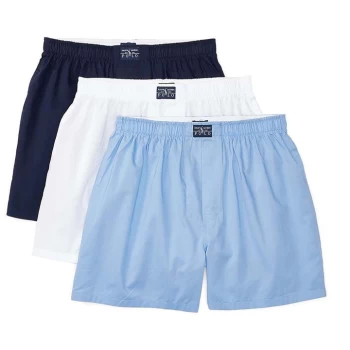 Image of Polo Ralph Lauren Polo Ralph Lauren Check Woven Boxer - Navy/Blue/Wht