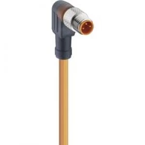 Image of Lumberg Automation 11324 RKMWV 3 062 M Actuator Sensor Connection Line M8 Connector Straight Orange