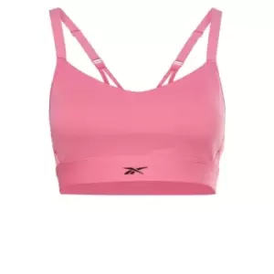 Image of Reebok Lux Strappy Sports Bra Womens - Pink