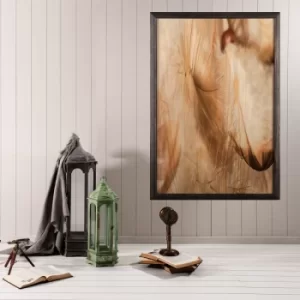 Image of Feather Multicolor Decorative Framed Wooden Painting