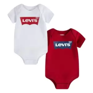 Image of Levis Levis 2pc Batwing T-Shirts Unisex Babies - White