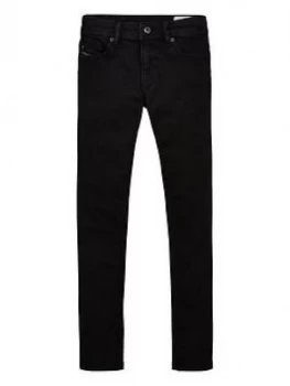 Image of Diesel Boys Sleenker Skinny Jeans - Black