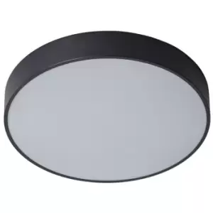 Image of Italux Orbital - Modern LED Flush Ceiling Light Black, Warm White 3000K 1800lm