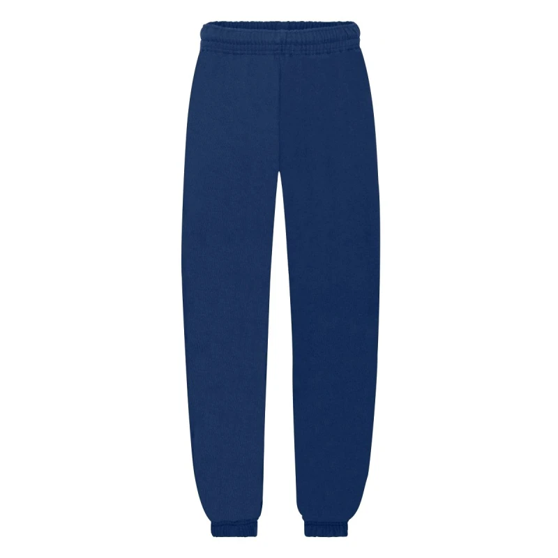 Image of Fruit of the Loom Jog Pants Jogging Bottoms in Navy Size: 12-13 Years Navy Unisex 12-13 Years