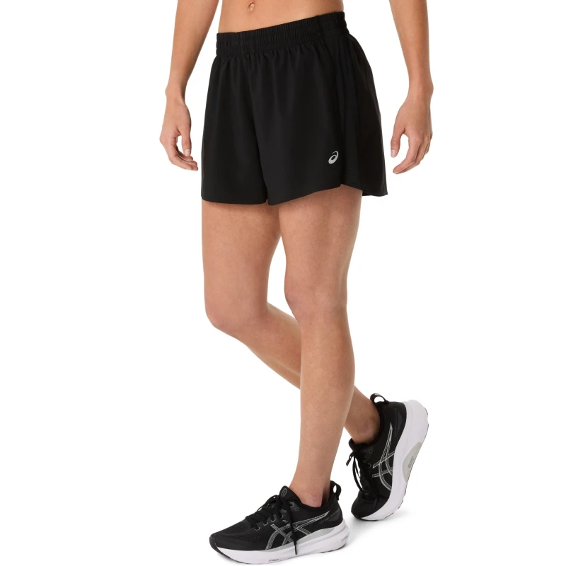 Image of Asics Core 4" Short Running Womens Black female 16 (XL)