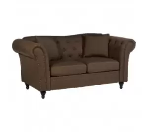 Image of Fable Chesterfield Sofa Black 2 seat