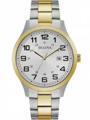 Image of Bulova Mens Dress Two Tone Bracelet Watch 98B304